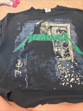 Short Sleeve Graphic Tee - Black with Green Logo